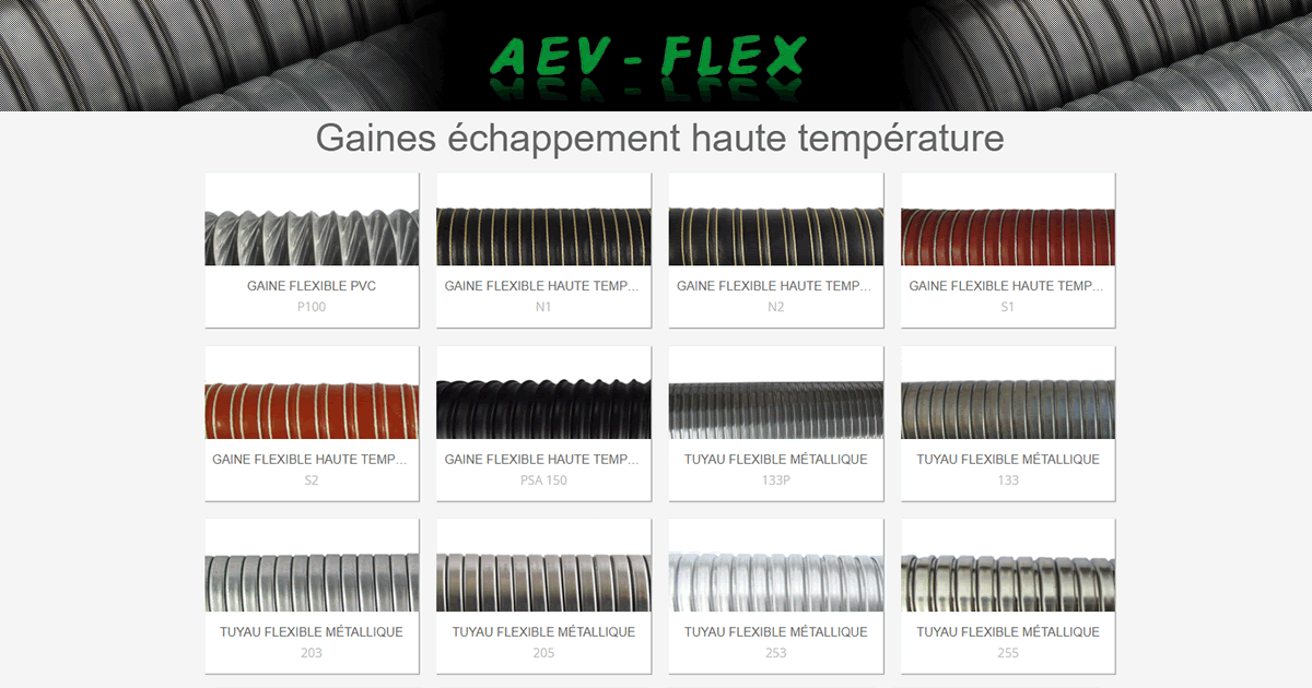 gaines flexibles echappement haute temperature