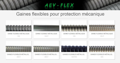Vente de gaines flexibles pour protection mécanique